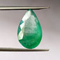 6.90 Carat 10.6X17.5X5.5 (WXLXD) Natural Zambian Pear Shaped Emerald