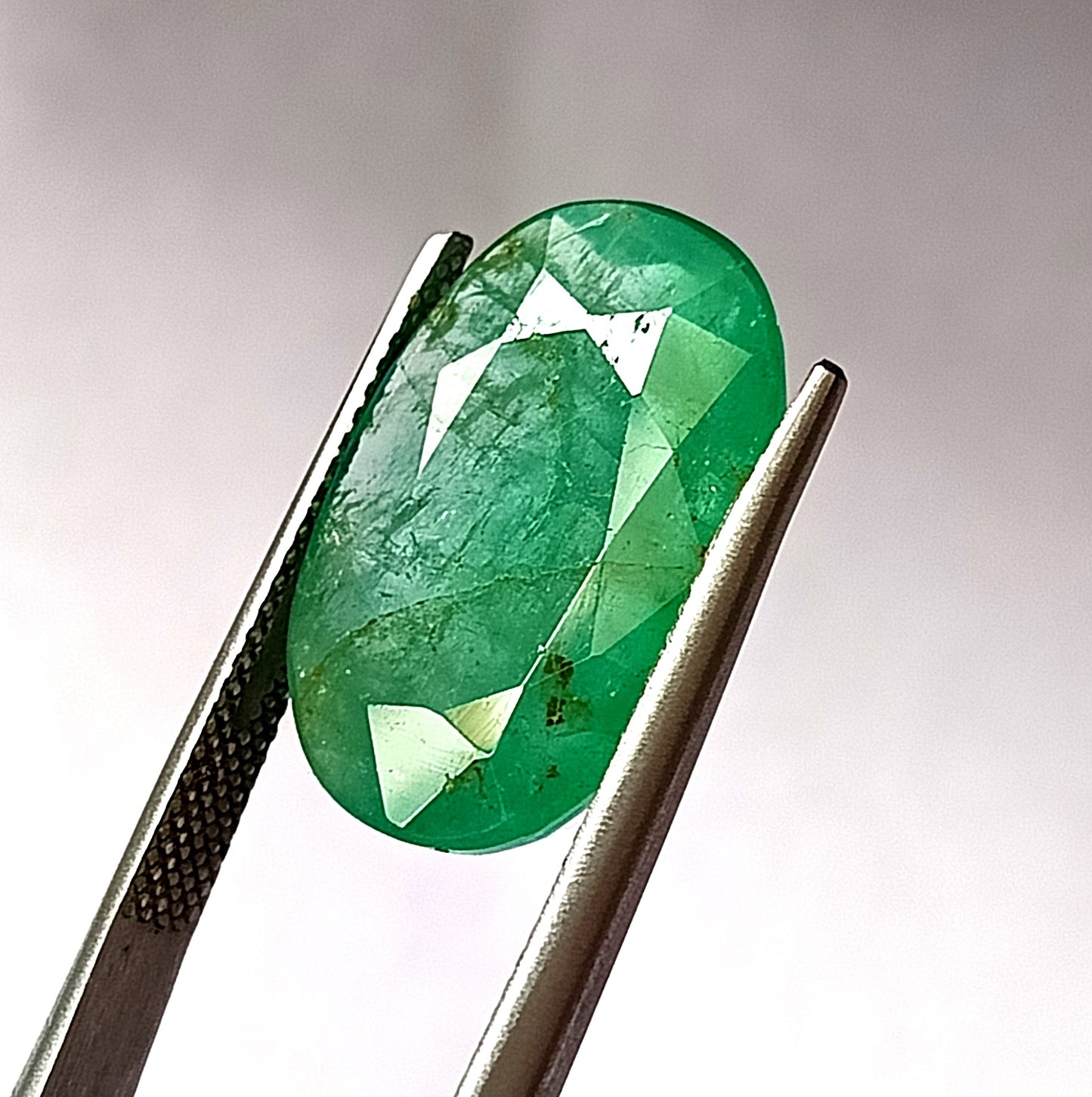 12.10 Carat 12.5X19X7.5 (WXLXD) Natural Zambian Oval Shaped Emerald