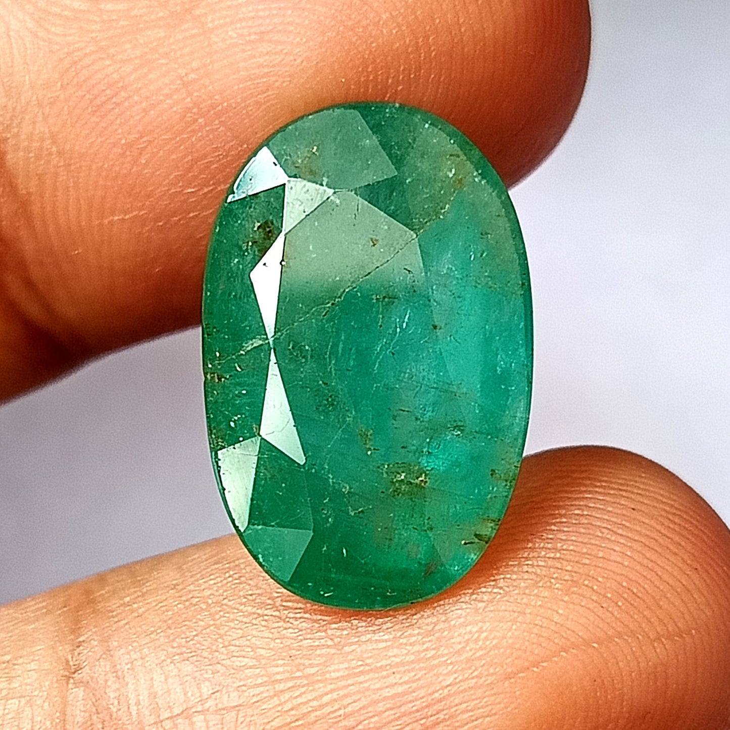 12.10 Carat 12.5X19X7.5 (WXLXD) Natural Zambian Oval Shaped Emerald