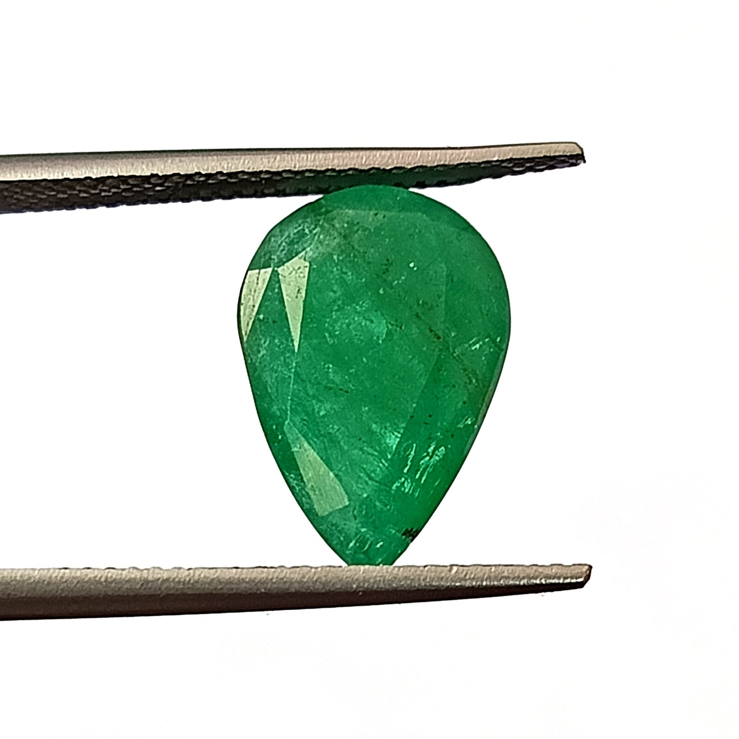 5.0 Carat 10X14.8X5.3 (WXLXD) Natural Zambian Pear Shaped Emerald