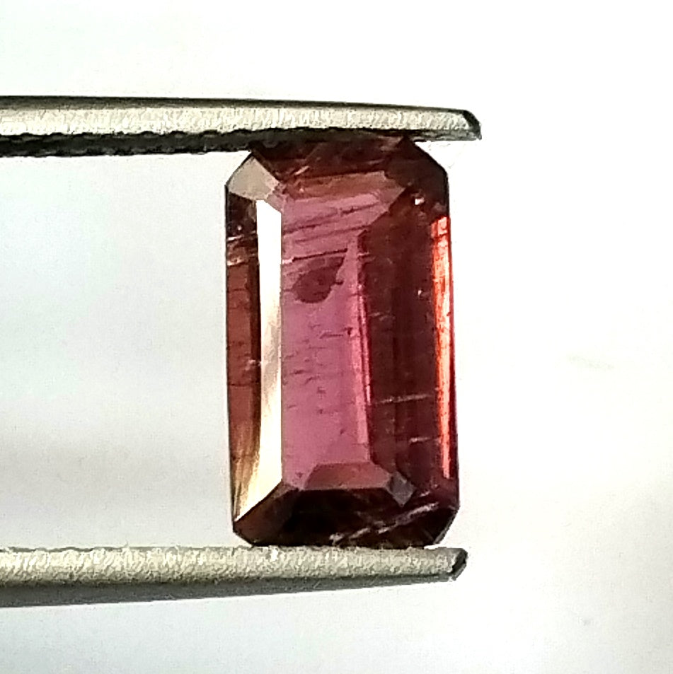 2.10 Carat 5.8x10.6x3.7 (WXLXD) Natural Emerald Cut Pink Colour Tourmaline Gemstone
