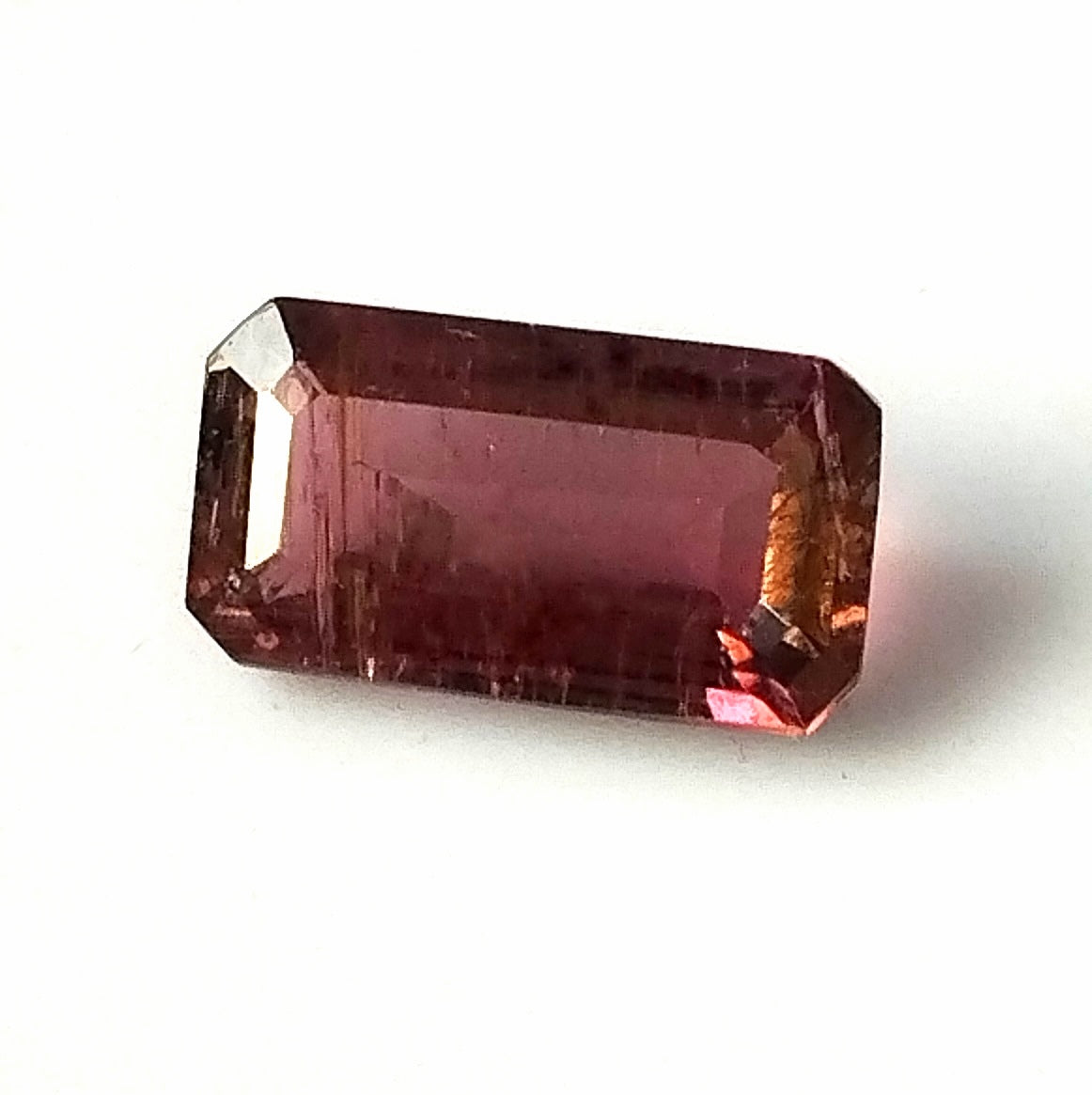 2.10 Carat 5.8x10.6x3.7 (WXLXD) Natural Emerald Cut Pink Colour Tourmaline Gemstone