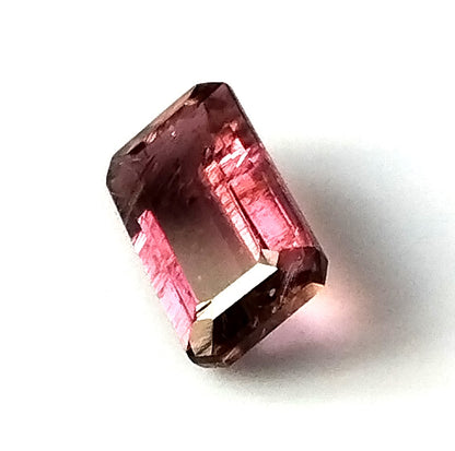 2.10 Carat 5.8x10.6x3.7 (WXLXD) Natural Emerald Cut Pink Colour Tourmaline Gemstone