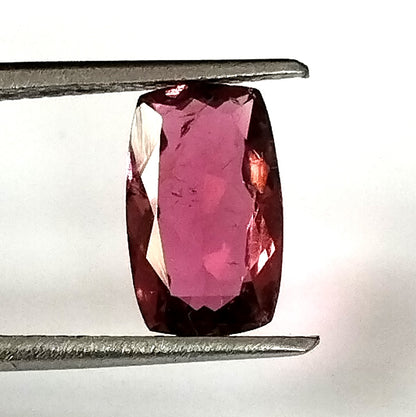1.65 Carat 6X10X3.2 (WXLXD) Natural Elongated Cushion Cut Pink Colour Tourmaline Gemstone