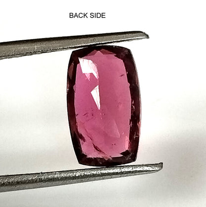 1.65 Carat 6X10X3.2 (WXLXD) Natural Elongated Cushion Cut Pink Colour Tourmaline Gemstone