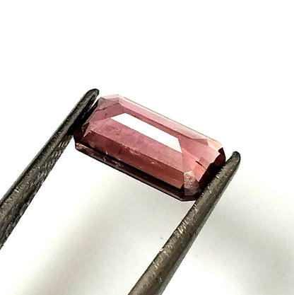 1.10 Carat 4.4X9X3.1 (WXLXD) Natural Emerald Cut Pink Colour Tourmaline Gemstone