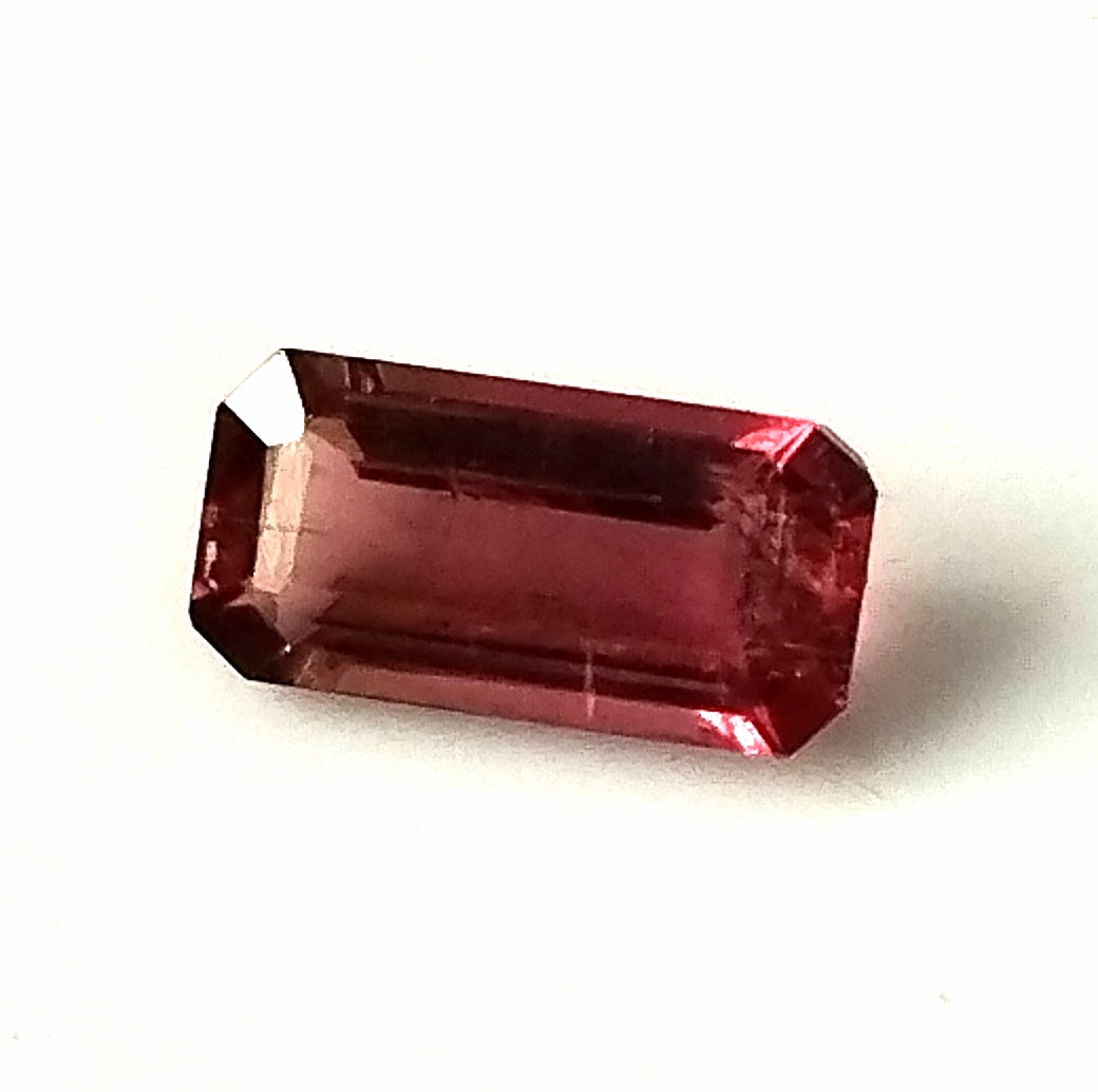 1.10 Carat 4.4X9X3.1 (WXLXD) Natural Emerald Cut Pink Colour Tourmaline Gemstone