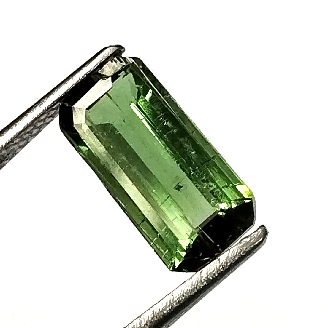 1.70 Carat 5.1X10.7X3.4 (WXLXD) Natural Emerald Cut Green Colour Tourmaline Gemstone