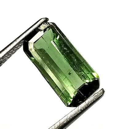 1.70 Carat 5.1X10.7X3.4 (WXLXD) Natural Emerald Cut Green Colour Tourmaline Gemstone