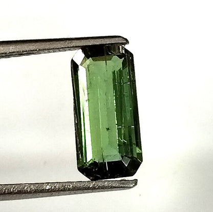 1.70 Carat 5.1X10.7X3.4 (WXLXD) Natural Emerald Cut Green Colour Tourmaline Gemstone