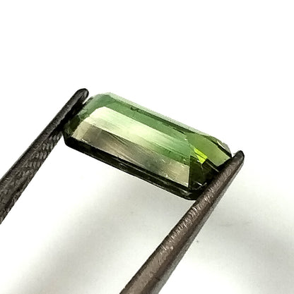 1.70 Carat 5.1X10.7X3.4 (WXLXD) Natural Emerald Cut Green Colour Tourmaline Gemstone