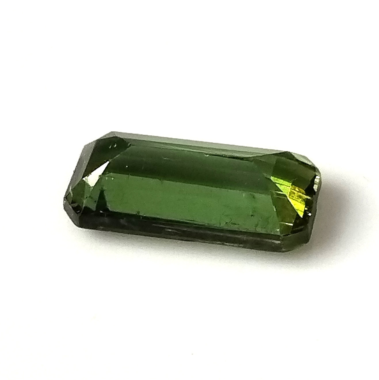 1.70 Carat 5.1X10.7X3.4 (WXLXD) Natural Emerald Cut Green Colour Tourmaline Gemstone