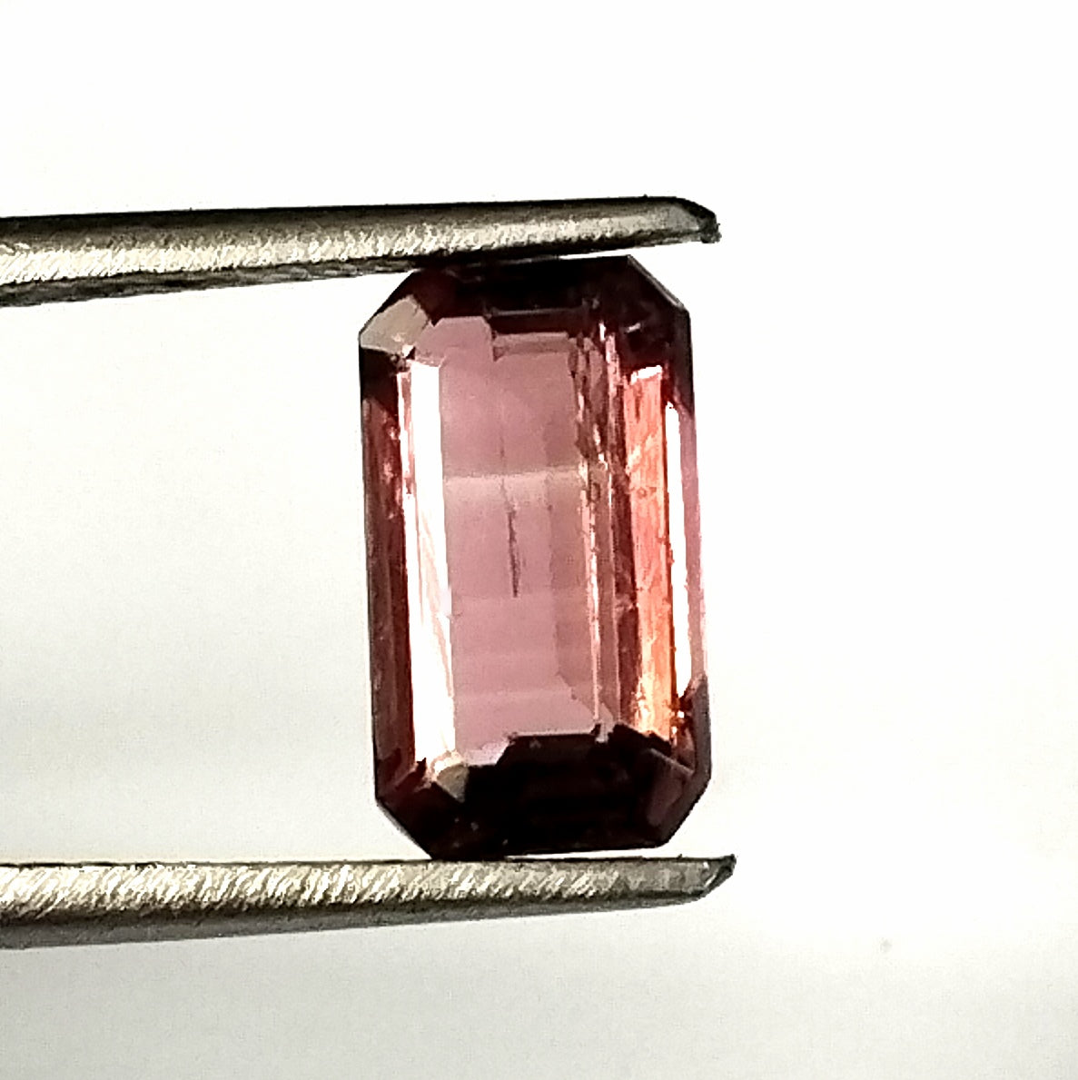 1.80 Carat 5.4X9.5X3.7 (WXLXD) Natural Emerald Cut Pink Colour Tourmaline Gemstone