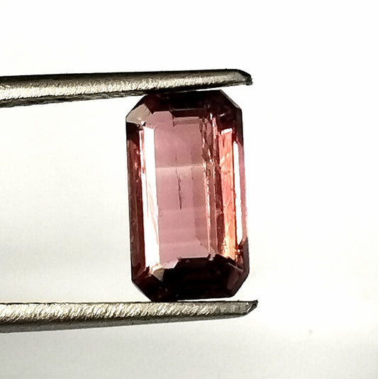 1.80 Carat 5.4X9.5X3.7 (WXLXD) Natural Emerald Cut Pink Colour Tourmaline Gemstone