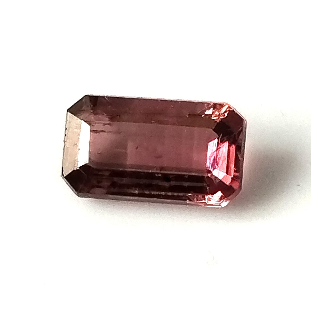 1.80 Carat 5.4X9.5X3.7 (WXLXD) Natural Emerald Cut Pink Colour Tourmaline Gemstone