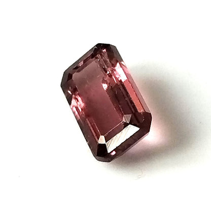 1.80 Carat 5.4X9.5X3.7 (WXLXD) Natural Emerald Cut Pink Colour Tourmaline Gemstone