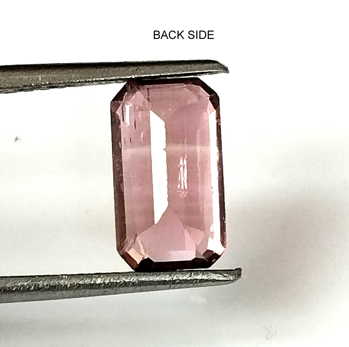 1.80 Carat 5.4X9.5X3.7 (WXLXD) Natural Emerald Cut Pink Colour Tourmaline Gemstone