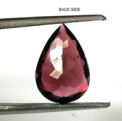 2.20 Carat 7.8X11.3X4.5 (WXLXD) Natural Pear Cut Pink Colour Tourmaline Gemstone