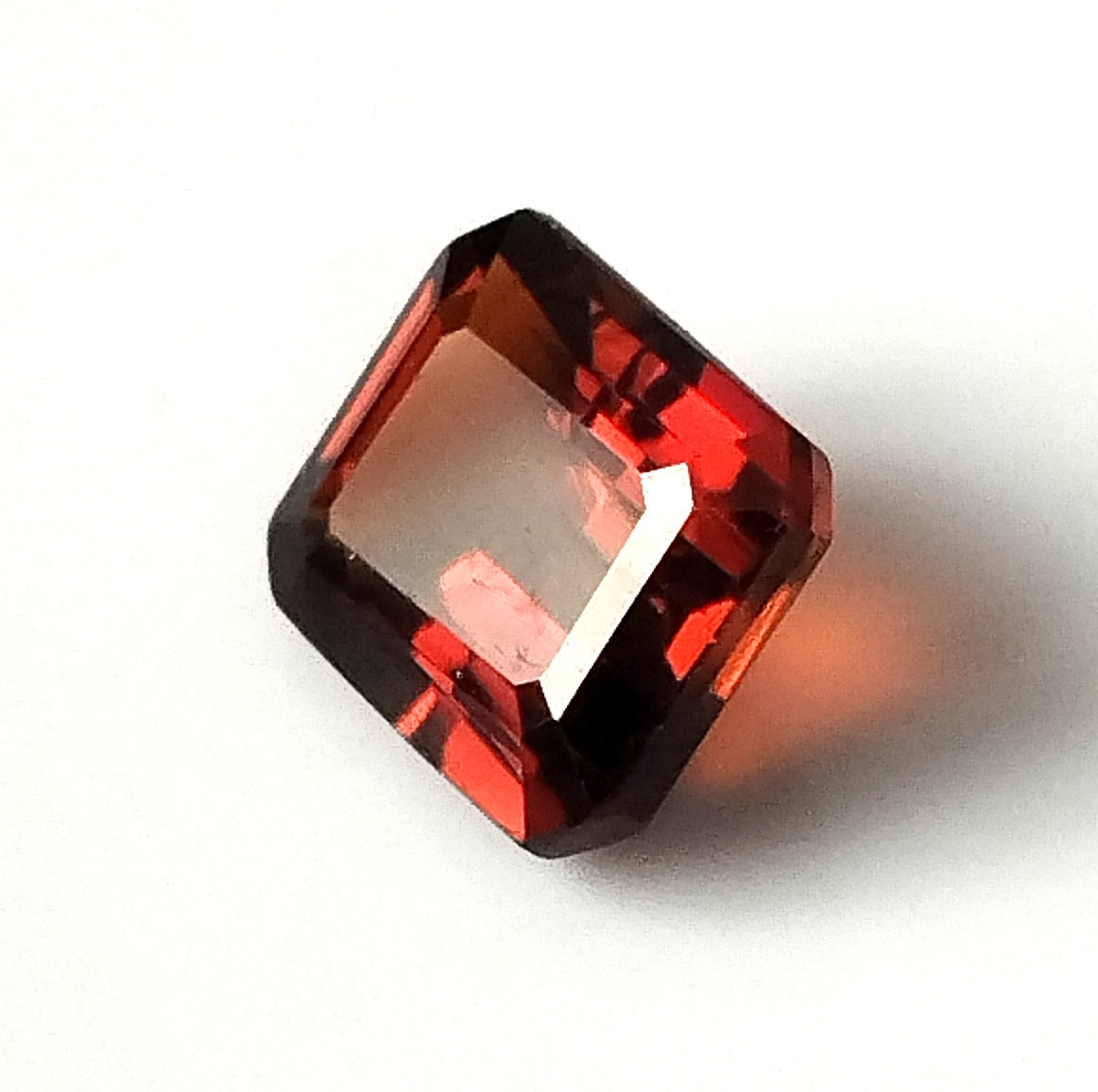 2.50 Carat 7.3X8.9X4.6 (WXLXD) Natural Emerald Cut Petrol/Honey Colour Tourmaline Gemstone