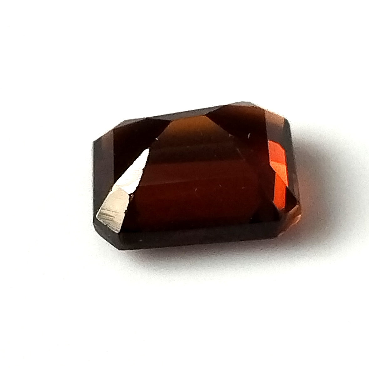 2.50 Carat 7.3X8.9X4.6 (WXLXD) Natural Emerald Cut Petrol/Honey Colour Tourmaline Gemstone