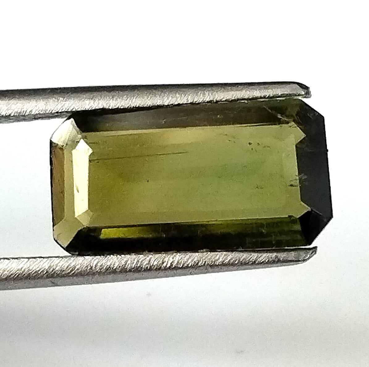 2.05 Carat 6.5X12.7X2.7 (WXLXD) Natural Emerald Cut Green Colour Tourmaline Gemstone