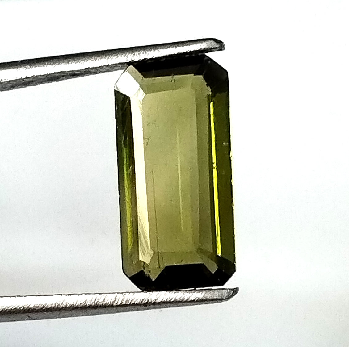 2.05 Carat 6.5X12.7X2.7 (WXLXD) Natural Emerald Cut Green Colour Tourmaline Gemstone