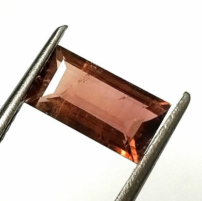 1.55 Carat 5X10X3 (WXLXD) Natural Baguette Cut Pink Colour Tourmaline Gemstone