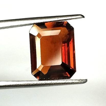 2.75 Carat 6.5X16.1X4.7 (WXLXD) Natural Emerald Cut Petrol/Honey Colour Tourmaline Gemstone