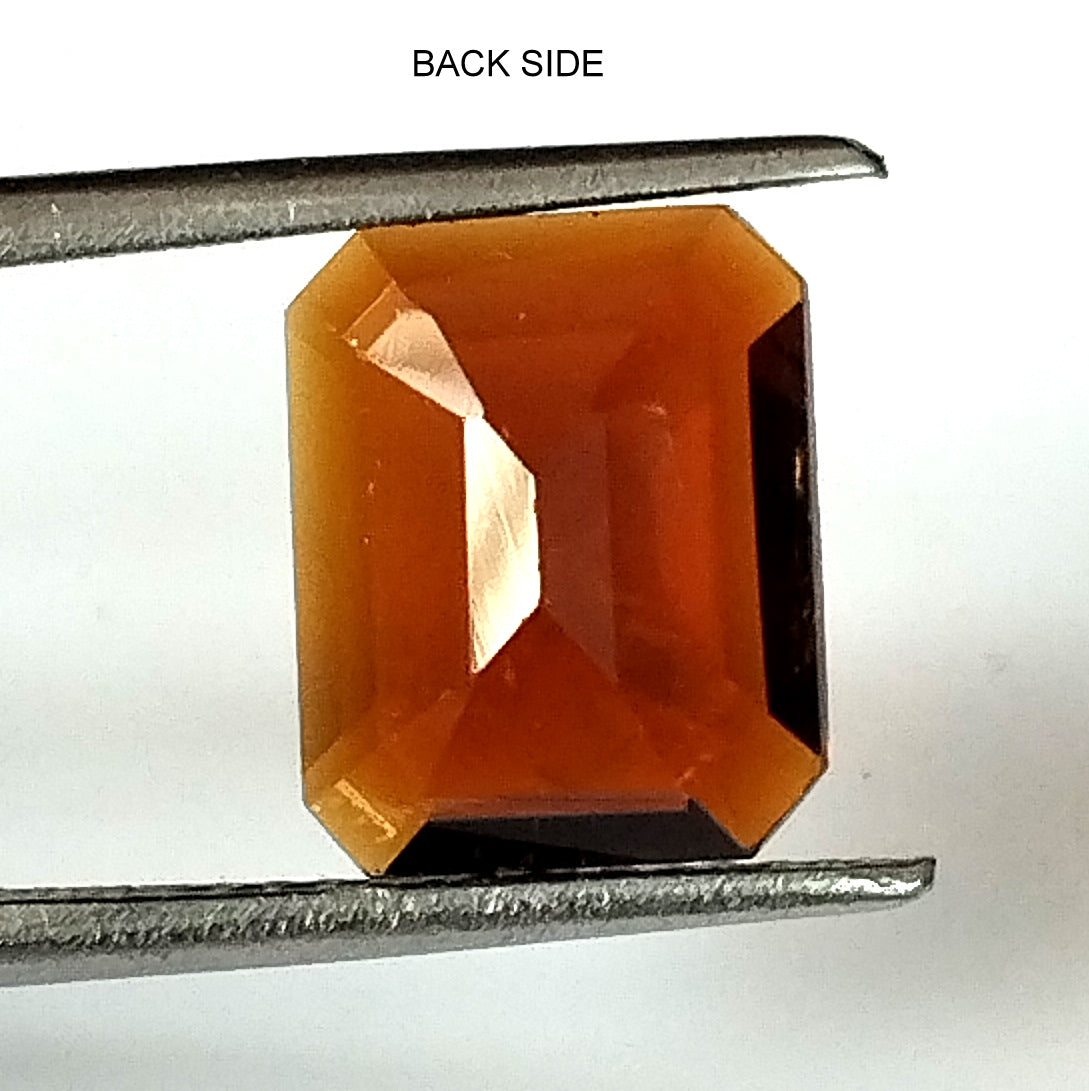 2.75 Carat 6.5X16.1X4.7 (WXLXD) Natural Emerald Cut Petrol/Honey Colour Tourmaline Gemstone
