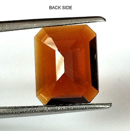 2.75 Carat 6.5X16.1X4.7 (WXLXD) Natural Emerald Cut Petrol/Honey Colour Tourmaline Gemstone