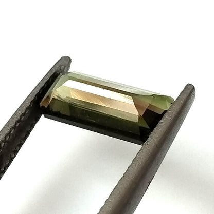 1.50 Carat 4.7X11X3.2 (WXLXD) Natural Emerald Cut Green Colour Tourmaline Gemstone