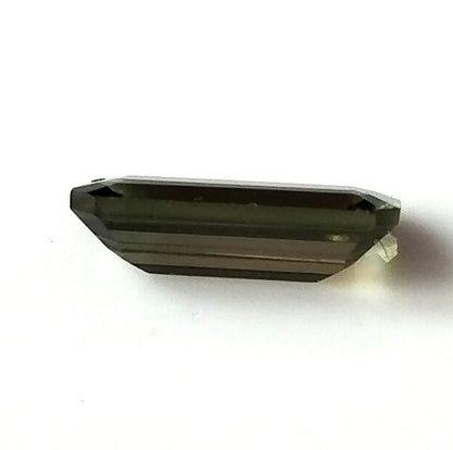 1.50 Carat 4.7X11X3.2 (WXLXD) Natural Emerald Cut Green Colour Tourmaline Gemstone