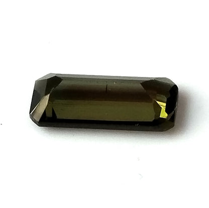 1.50 Carat 4.7X11X3.2 (WXLXD) Natural Emerald Cut Green Colour Tourmaline Gemstone