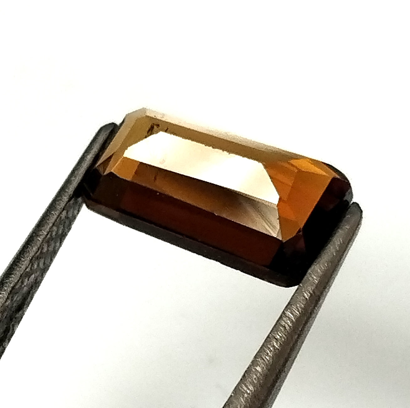 1.80 Carat 5.3X9.9X3.7 (WXLXD) Natural Emerald Cut Petrol/Honey Colour Tourmaline Gemstone