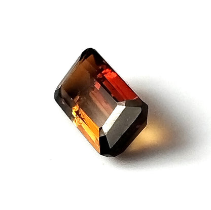1.80 Carat 5.3X9.9X3.7 (WXLXD) Natural Emerald Cut Petrol/Honey Colour Tourmaline Gemstone