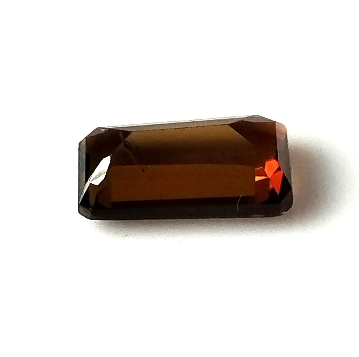 1.80 Carat 5.3X9.9X3.7 (WXLXD) Natural Emerald Cut Petrol/Honey Colour Tourmaline Gemstone