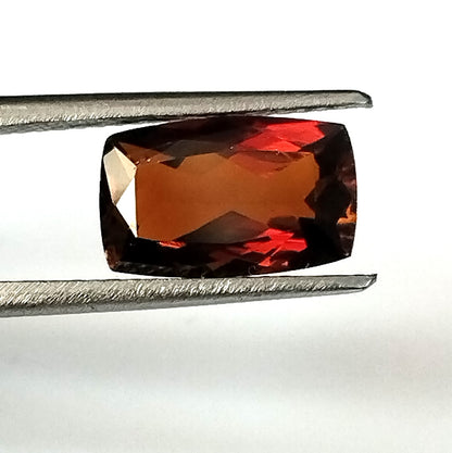 2.50 Carat 6.8X11X4.2 (WXLXD) Natural Elongated Cushion Cut Petrol/Honey Colour Tourmaline Gemstone
