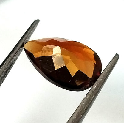 2.15 Carat 7.2X11.5X4.3 (WXLXD) Natural Pear Cut Petrol/Honey Colour Tourmaline Gemstone