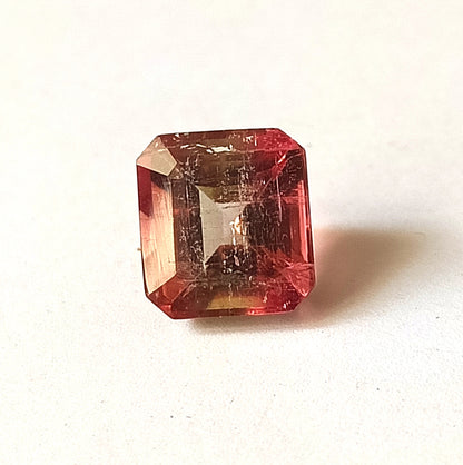 3.45 Carat 8.4X9X6.2 (WXLXD) Natural Octagon Cut Bi-colour tourmaline
