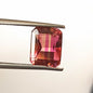 2.75 Carat 7.5X9.5X4.7 (WXLXD) Natural Emerald Cut Bi-colour tourmaline