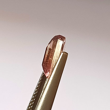 1.80 Carat 6.2X9.5X3.6 (WXLXD) Natural Emerald Cut Bi-colour tourmaline