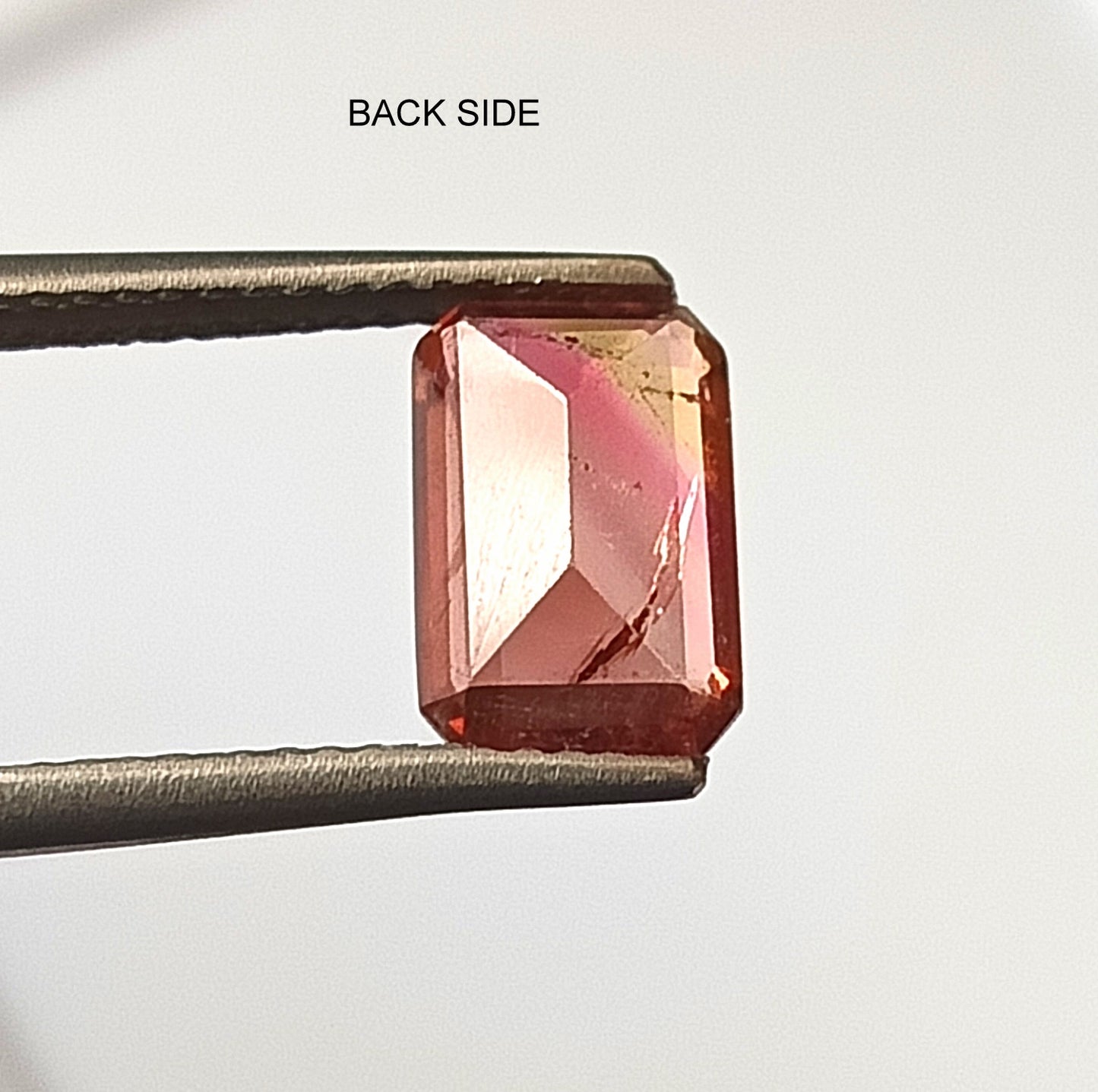 1.75 Carat 6X9X3.8 (WXLXD) Natural Emerald Cut Bi-colour tourmaline