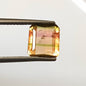 1.80 Carat 7.5X8X3.7 (WXLXD) Natural Square Octagon Cut Bi-colour tourmaline