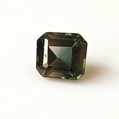 1.70 Carat 7X7.5X4.7 (WXLXD) Natural Square Octagon Cut Bi-colour tourmaline