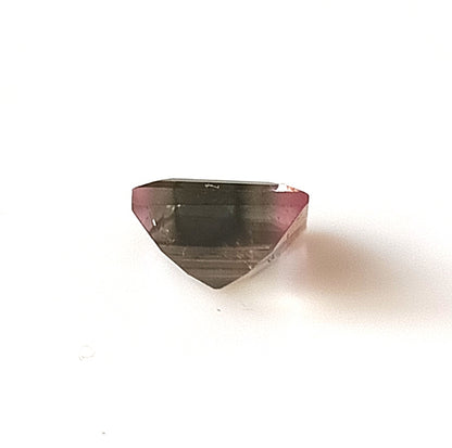 1.50 Carat 7X7X4.1 (WXLXD) Natural Square Cut Bi-colour tourmaline