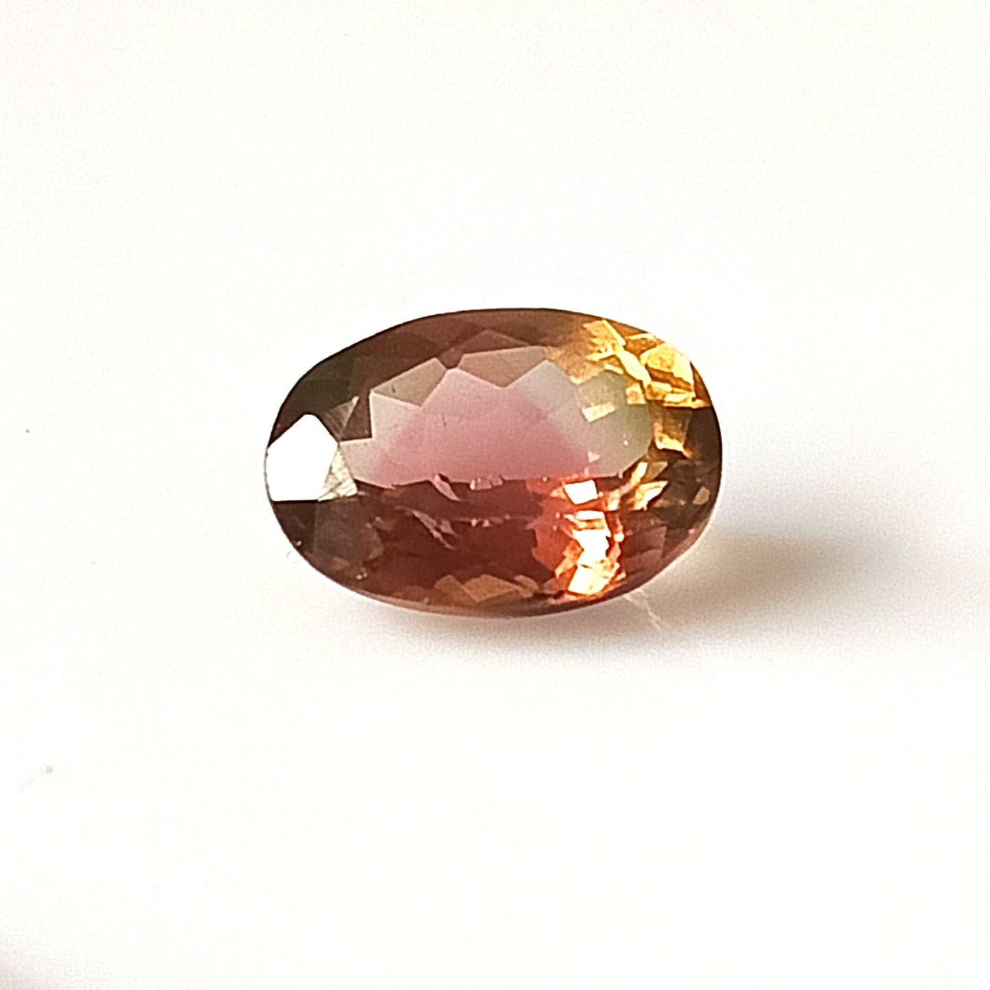 1.60 Carat 6.4X8.8X4.3 (WXLXD) Natural Oval Cut Bi-colour tourmaline