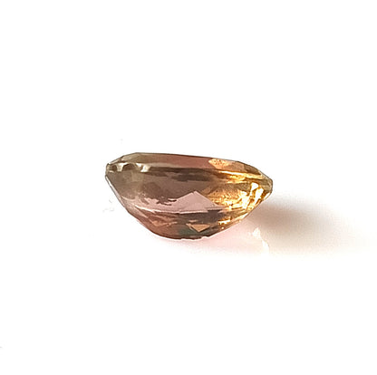 1.60 Carat 6.4X8.8X4.3 (WXLXD) Natural Oval Cut Bi-colour tourmaline