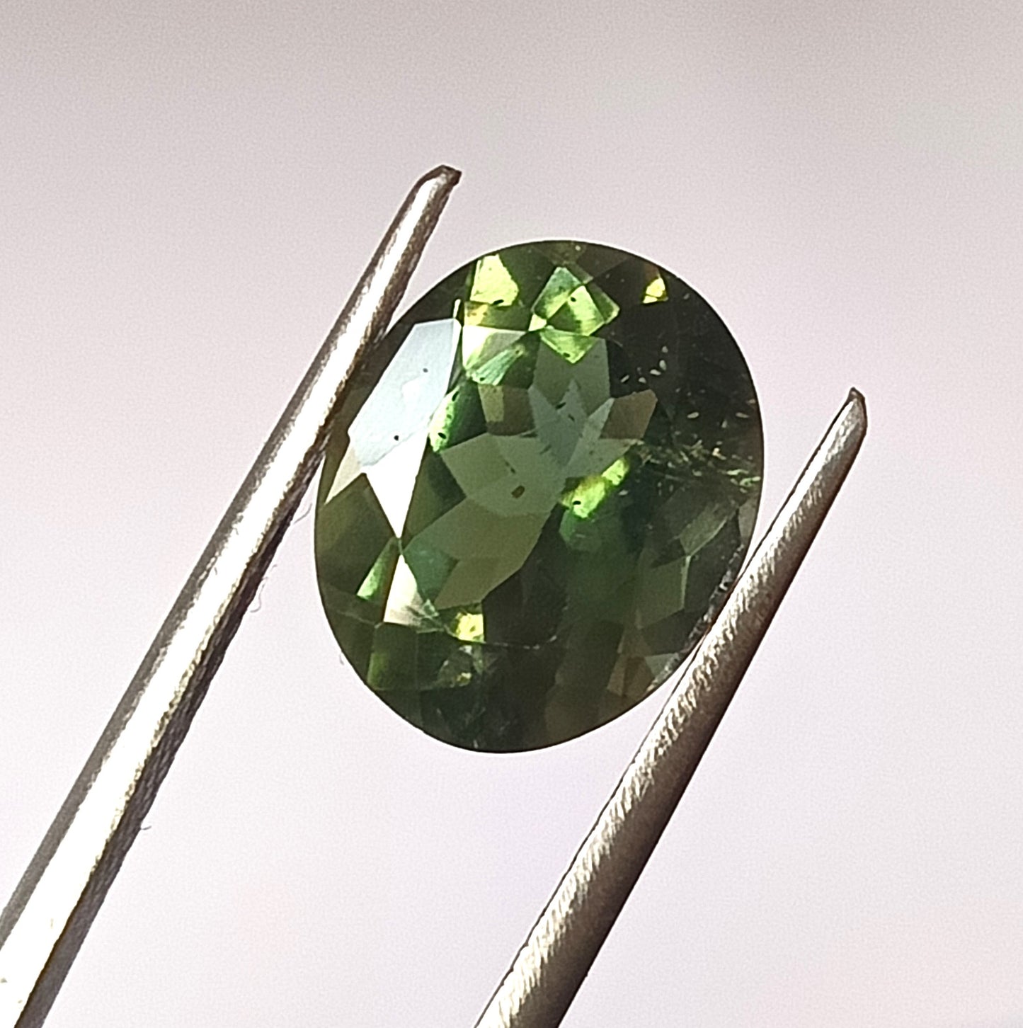 3.30 Carat 9X11X5.5 (WXLXD) Natural Oval Cut Green tourmaline