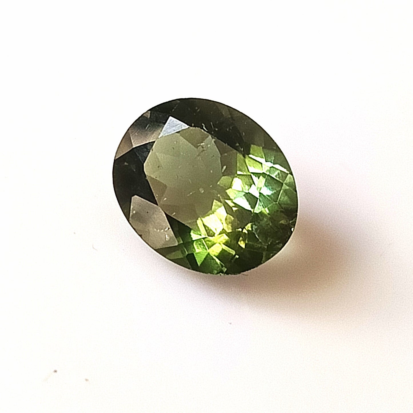 3.30 Carat 9X11X5.5 (WXLXD) Natural Oval Cut Green tourmaline