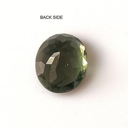 3.30 Carat 9X11X5.5 (WXLXD) Natural Oval Cut Green tourmaline